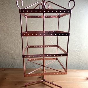 Copper earring holder